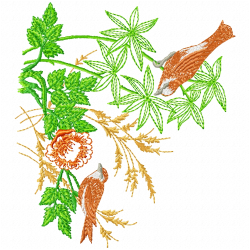 Flowers And Tree Embroidery Design 11 Flowers And Tree Embroidery Design 11